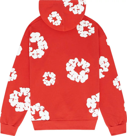 Red Cotton Wreath Hoodie