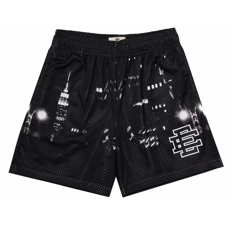 EE Basic Shorts 2024 Men'S Fitness Shorts Beach Pants Sports Mesh Breathable Men'S Shorts Fashion Mesh Shorts Men