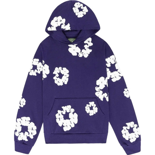 Purple Cotton Wreath Hoodie