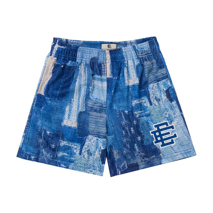 EE Patchwork Mesh Shorts